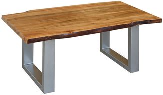 Couchtisch Akazie 110x60x45 walnuss lackiert FREEFORM 2 #11