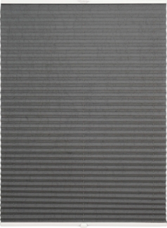 ondeco Plissee auf Maß Crushed-optik für alle Fenster innen, Montage in Glasleiste mit Spannschuh, Sonnenschutz-Rollo, Lichtschutz und blickdicht, Grau, B): 61-70 cm, H): 101-150 cm