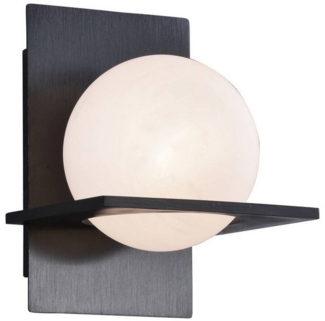 Lucande Wandleuchte Kulka, Metall, Schwarz IP20, 1x8 W LED