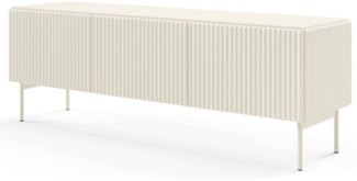 yourhouse24 Lowboard RTV-Schrank Muti 3D 147x51x40 cm Schwarz, Kaschmir