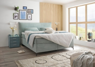 ED EXCITING DESIGN Boxspringbett Seattle, harte Seite mit Kokosmatte, weiche Seite mit Filzabdeckung