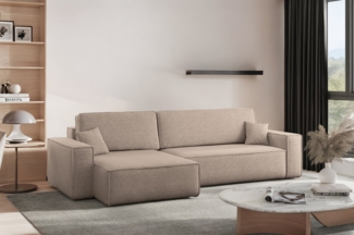 Kaiser Möbel Ecksofa mit schlaffunktion und bettkasten, BEST XL stoff Poso, Quelle, Verita, Mit Bettfunktion und Bettzeugfach