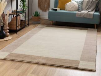 Nepal Teppich Pali, Farbe: Beige, Größe: 90x160 cm