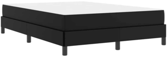 vidaXL Bett mit Matratze Schwarz 160 x 200 cm Kunstleder 3398638