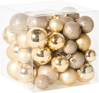 Weihnachtskugel 60er Set TYIN Gold