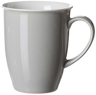 Ritzenhoff & Breker Doppio Kaffeebecher, Kaffee Becher, Tasse, Geschirr, Porzellan, Grau, 320 ml, 576801