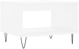Couchtisch, Sofatisch Weiß 60x50x40 cm Holzwerkstoff