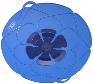 Kochblume Überkochschutz Kochblume Überkochschutz Decke klein blau 14 bis 20 cm