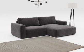 COTTA Ecksofa Lasso L-Form, XL-Sofa, mit breiter Recamiere im trendigen Cord oder angenehmen Strukturstoff