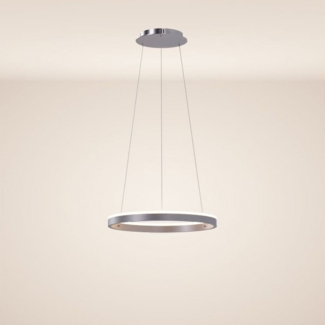 s.luce Pendelleuchte LED Ring Pendelleuchte rund Direkt oder Indirekt Aluminium, Warmweiß