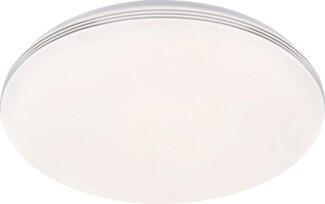Fischer & Honsel 21116 LED Deckenleuchte Faro Weiss Chrom 16cm 3000K