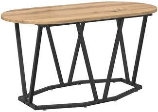Couchtisch, Sofatisch Artisan-Eiche 80 x 40 x 40.5 cm Sperrholz und Metall