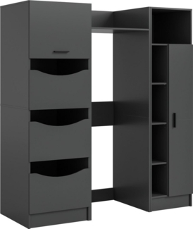 welltime Badmöbel-Set FALAS, TOPSELLER!, 3-teilig, Hauswirtschaftsraum Set, Breite 176 cm, (Set, 3-St, 1x Wäscheschrank, 1x Waschmaschinenumbauschrank, 1x Mehrzweckschrank), Kombination, Waschmaschinenumbau, Waschmaschinenschrank, Wäschekammer