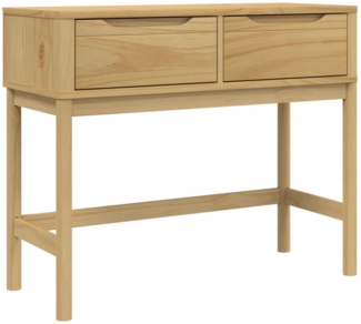 vidaXL Konsolentisch FLORO Wachsbraun 89,5x36,5x73cm Massivholz Kiefer 374020