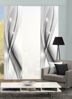 HOME WOHNIDEEN Schiebegardine GLIWE (3 St), Paneelwagen, blickdicht, Schiebevorhang Digi 3er Set GLIWE GRÜN