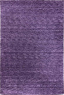 Morgenland Gabbeh Teppich - Uni - rechteckig - 90x60 - Flieder