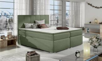 Stylefy Jupiter Boxspringbett Minze Strukturstoff INARI 140x200 cm