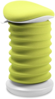 TOPSTAR Sitness 4D AGR-Zertifiziert Dynamischer Sitzhocker papyrusweiss grün - ergonomischer Bürohocker - höhenverstellbar - stärkt den Rücken - entlastet die Bandscheiben