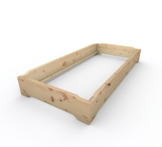 Stapelbett Holzbett (Zirbe) "Gäste-Edi" 90 x 200 cm 27 cm Zirbenbett Gästebett