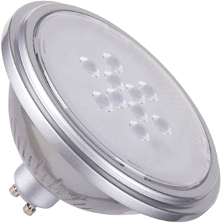 SLV QPAR111 GU10, LED Leuchtmittel silber 7W 3000K CRI90 25° - LED Lampen Sockel GU10