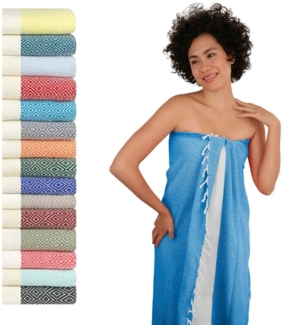 furora HOLIDAY Saunatuch Saunahandtuch Saunatuch Damen + Herren, Hamamtuch groß 100x200 XXL