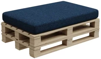 Gutekissen®, Palettenkissen, Palletenpolster, Gartenkissen, Palettenauflagen, Sofa, Kissen, Polster, Auflagen Indoor Outdoor PFBG (Sitzkissen 120x80, Dunkelblau)