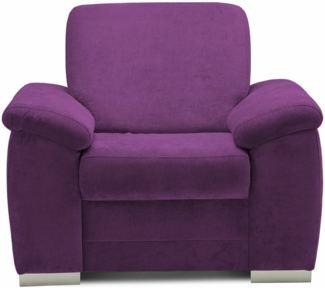 Stylefy Barello Sessel Velours 90 x 100 x 87 cm Violett