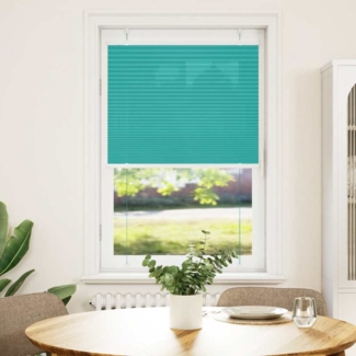 vidaXL Plissee Petrolgrün 70x100 cm Stoffbreite 69,4 cm Polyester 4015375