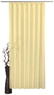 VHG Vorhang nach Maß Milla, Kräuselband (1 St), halbtransparent, Polyester, Gardine in Leinenoptik