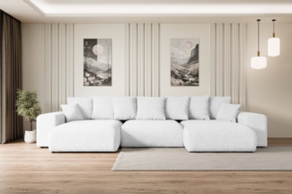 ALTDECOR Wohnlandschaft ESKAR-U, Couch mit Schlaffunktion, Wohnzimmer - Wohnlandschaft, Corner Sofa Bett Eckcouch Couch L-Form Schlafcouch Ausziehbar