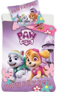 PAW PATROL Bettwäsche Paw Patrol Skye Everest Mikrofaser Mädchen Kinderbettwäsche, Polyester, Deckenbezug 135-140x200 cm Kissenbezug: 63X63 cm