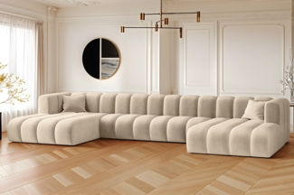 Kaiser Möbel Ecksofa U-form Sofa Grand U XL modular stoff Haga und Salvador, Große Auswahl an Farben, komfortabel, praktisch, modular