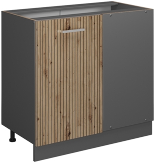 Eckunterschrank R-Line Artisan-Eiche 86 cm , AP Eiche Vicco