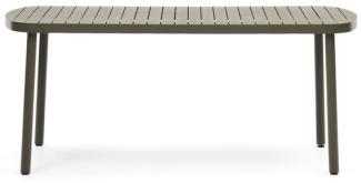 Nosh Gartentisch Joncols aus Aluminium mit Finish in Grün 180x90 cm