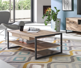 Couchtisch Wohnzimmertisch Beistelltisch 110x60cm stabeiche