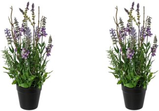 Kunstblume Lavendel im Topf Lavendel, Creativ green, Höhe 35 cm