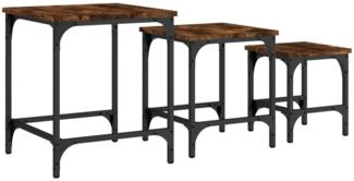 Couchtische, Sofatische 3 Stk. Räuchereiche Holzwerkstoff