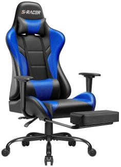 HOMALL Gaming-Stuhl Gamer Stuhl mit Fußstütze Ergonomischer Zocker Stuhl