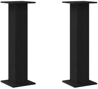 vidaXL Pflanzenständer 2 pcs Schwarz Eichen-Optik 30 x 30 x 95 cm 3345110