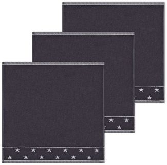Kracht Geschirrtuch Sternchen, (Set, 3-tlg, Set), 3er Pack Frottee Küchenhandtücher (3 Stück) ca. 50x50cm Baumwolle