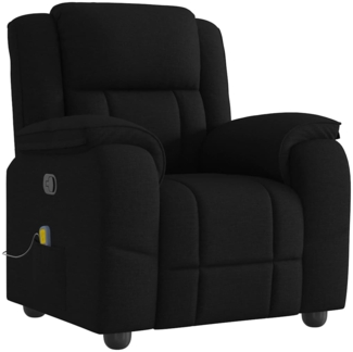 vidaXL Massagesessel Schwarz Stoff 4015712