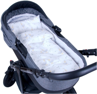 BabyLux Babybettbezug BABYLUX 2tlg. Set BEZUG Kinderwagen Bettbezug Bettwäsche Wiege 60x78 cm, 131. Gänse 60 x 78 cm