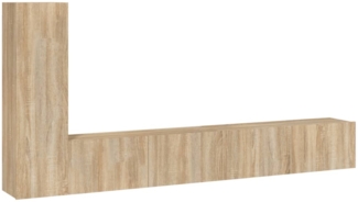 vidaXL 3-tlg. TV-Schrank-Set Sonoma-Eiche Holzwerkstoff 3114320