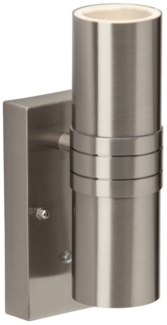 Brilliant Leuchten No. G96254-82 Außenwandleuchte Hanni LED 2-flammig edelstahl