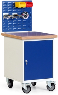 Protaurus Werkstatt-Rollcontainer Schrank mit 35mm Multiplexplatte und Schlitzplatte