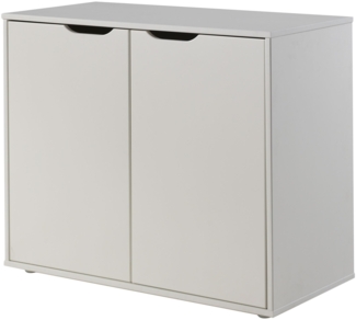 Kommode Kassidy 86x72x43 Türkommode MDF Weiß