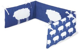 Pinolino 'Happy Sheep' Bettnestchen blau/weiß