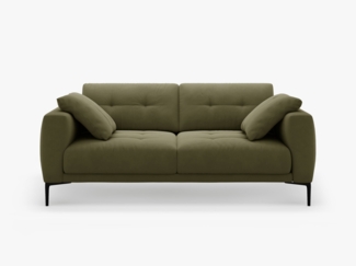 Micadoni Sofa Bemy 2-Sitzer Samt Grün