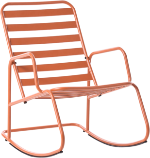 Garten-Schaukelstuhl TURI Metall Orange