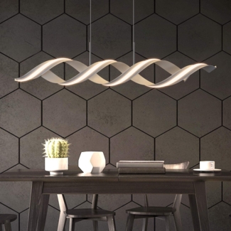ZMH LED Pendelleuchte Esstisch H?ngelampe - Modern 95CM Design H?ngeleuchte Esszimmer Esstischlampe 3000K Warmwei? Kchenlampe 29W Pendellampe fr Kche Wohnzimmer Bro Arbeitszimmer
